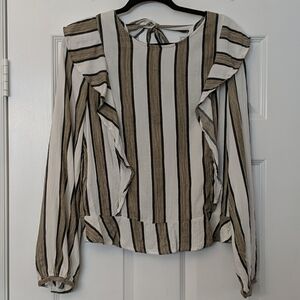 Anthro ISABELLA SINCLAIR Ruffle Tie Back Blouse